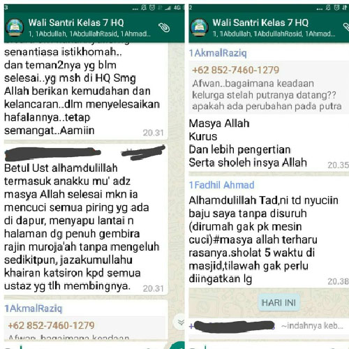 Salah Satu Wali Santri HQ