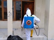 Penyemprotan Desinfektan Oleh Peduli Muslim di Pesantren Hamalatul Quran